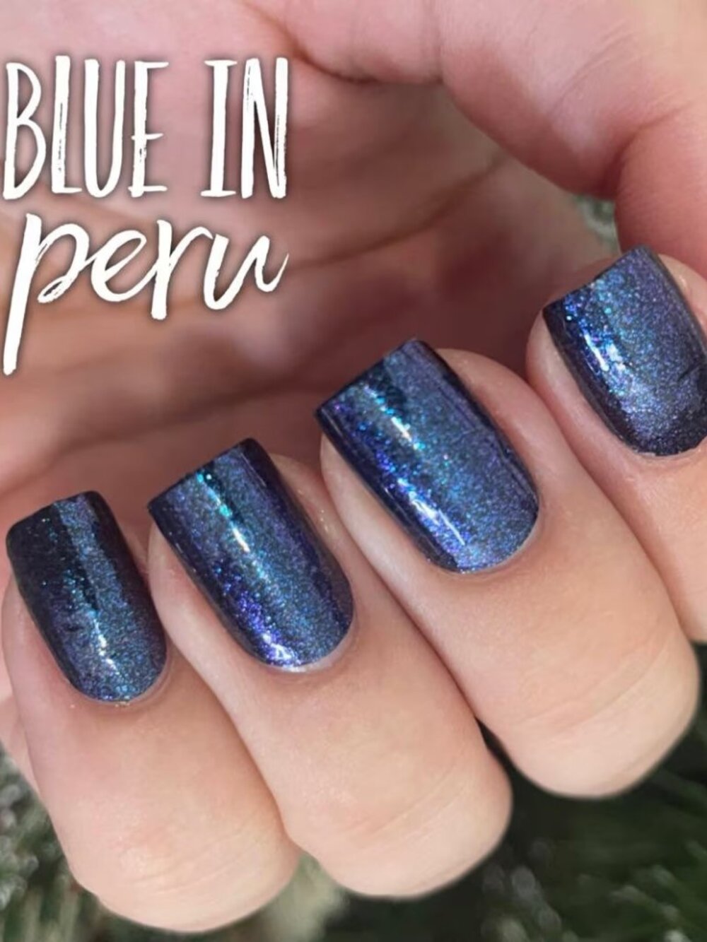 Blue in Peru Color Street Nail Polish Strips Dark Blue Nail Polish